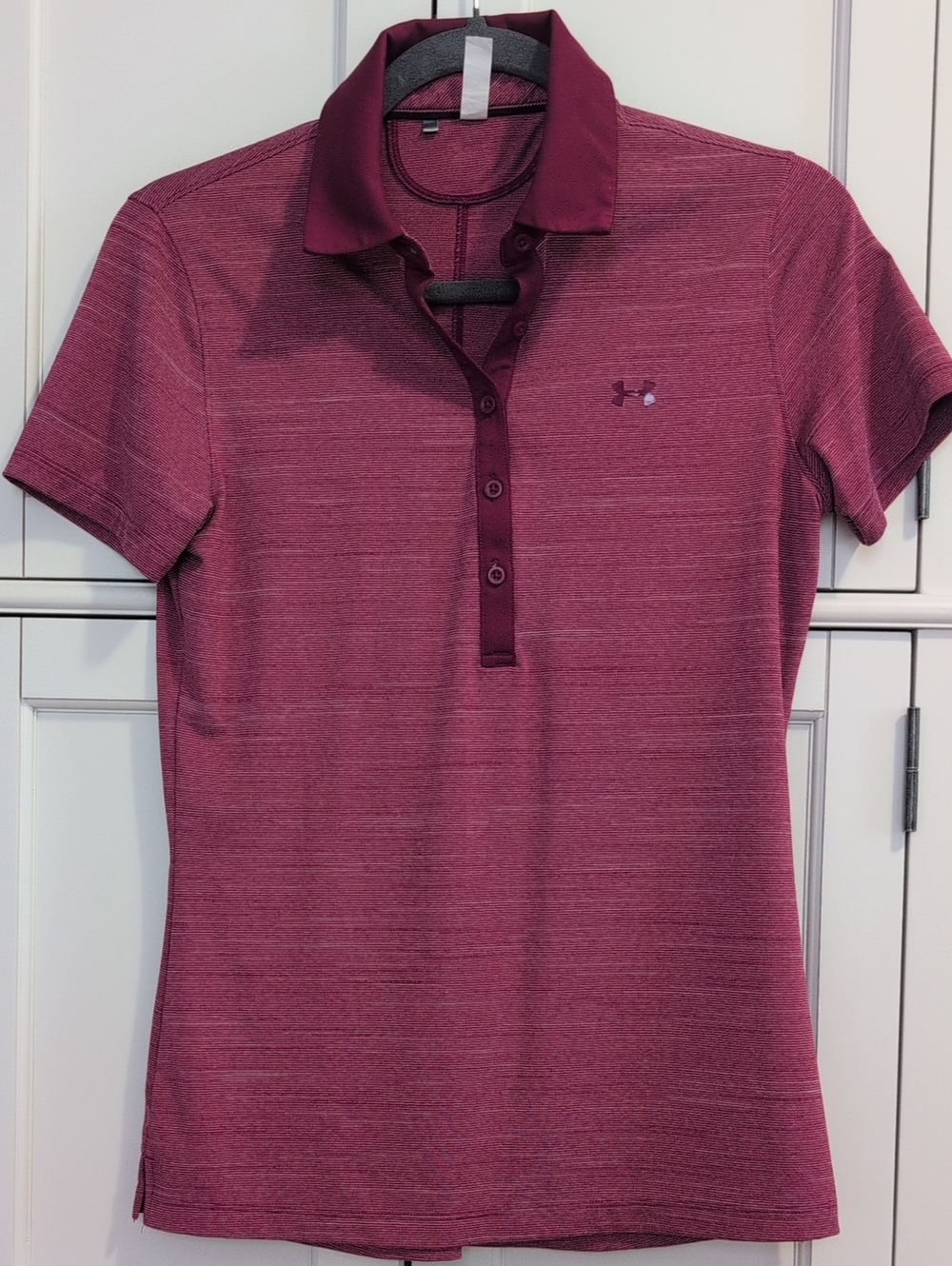 Under Armour Women’s Burgundy Button-Down Polo
